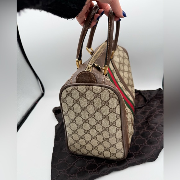 Gucci Boston Bag with Sherry Line - Picture 3 of 15